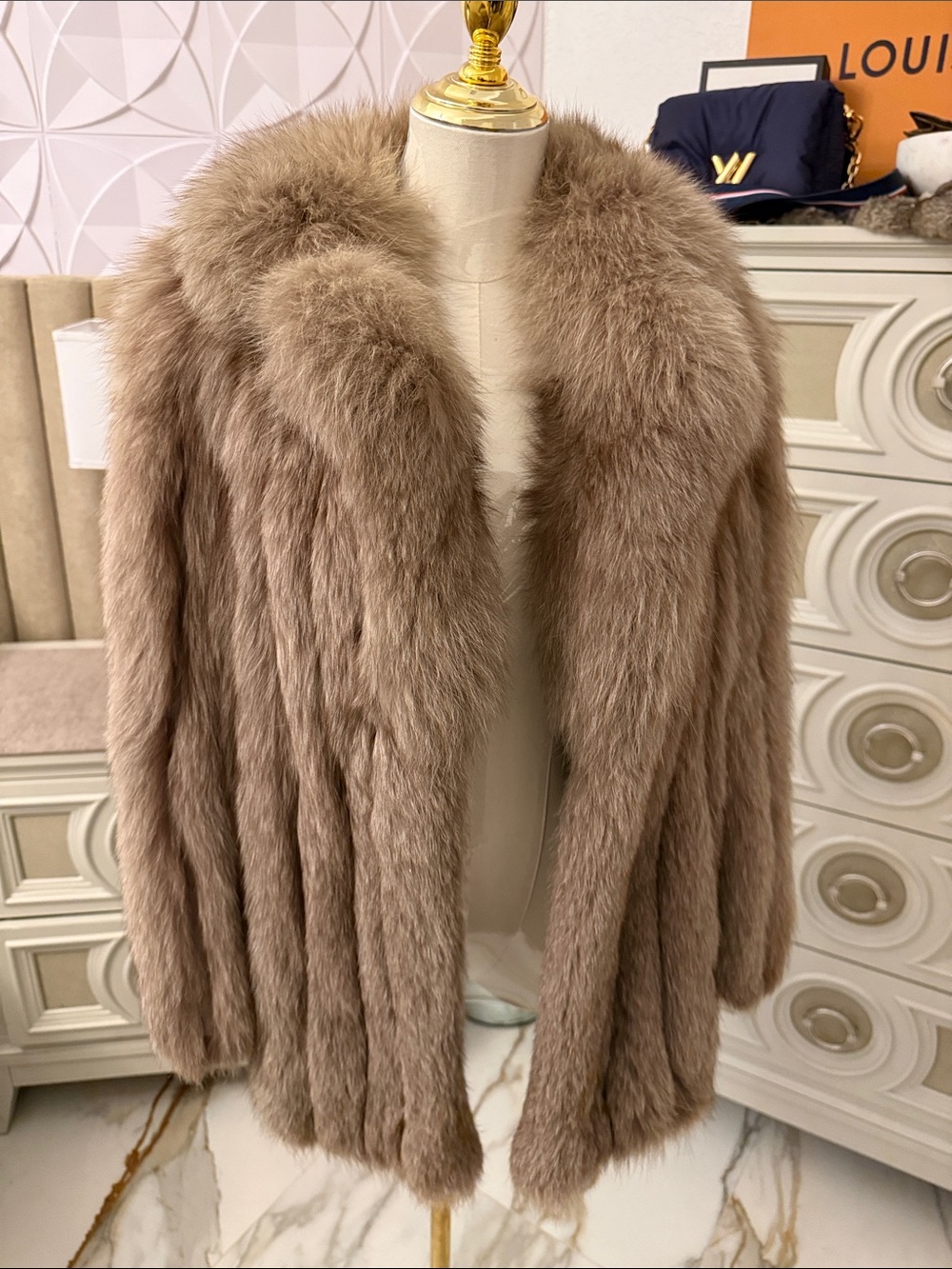 Real Fox fur coat small